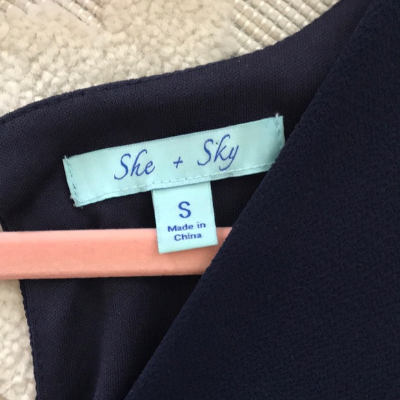 Navy blue romper - Picture 2 of 7